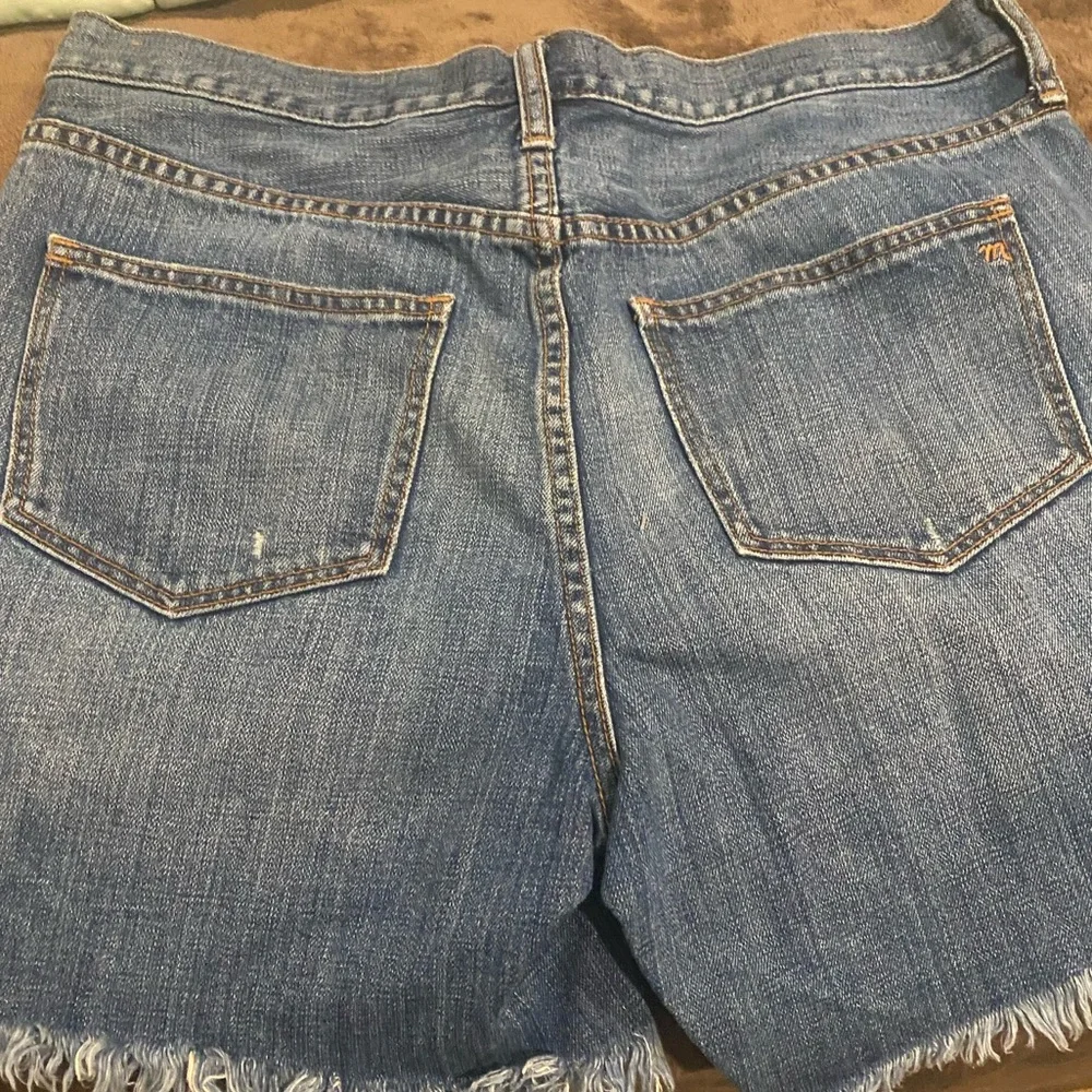 MADEWELL HIGH-RISE DENIM BOY SHORTS